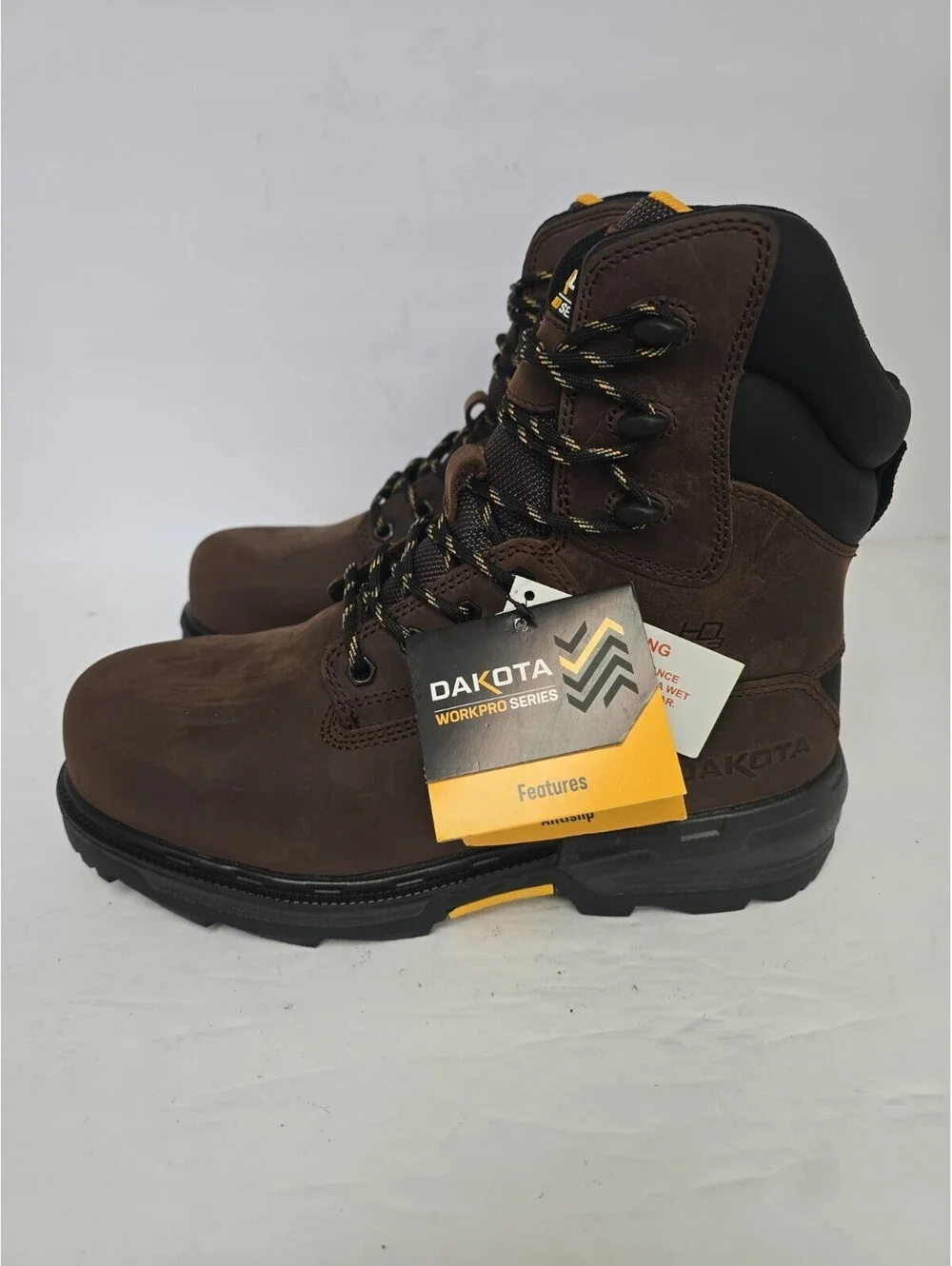 Dakota Men's 8800 8 Inch Composite Toe Waterproof Work Boot Brown 11M